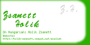 zsanett holik business card